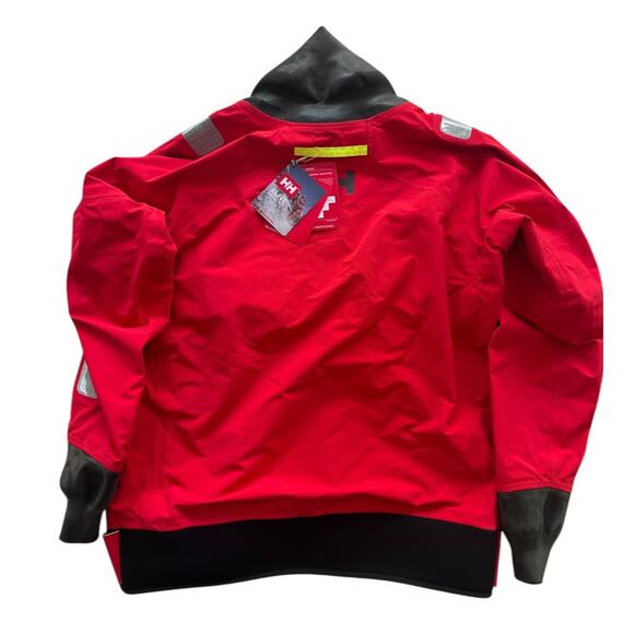 Men's L Ægir Race Light Smock 2.0 Helly Hansen Tech Professional Sailing | RED - Picture 12 of 16